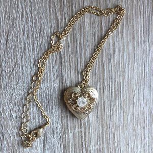 Heart locket necklace